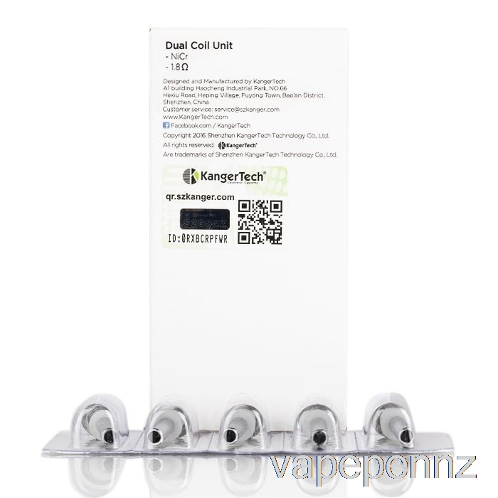 Kanger Dual Unit Replacement Coils 1.8ohm Coils VAPE NZ